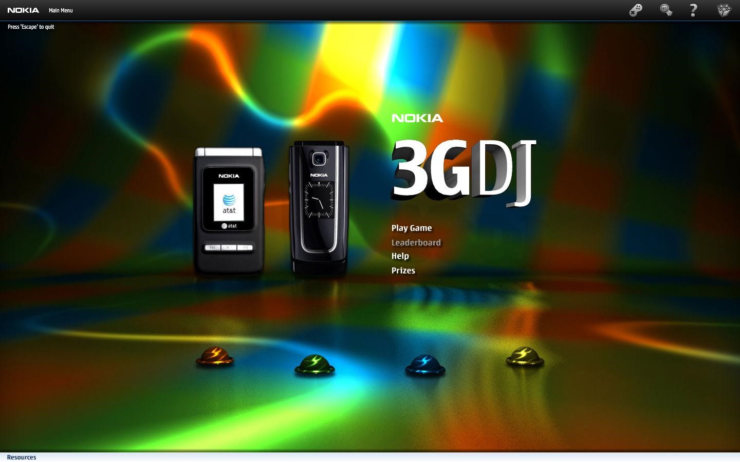 A 3 d image of the nokia 3 g dj phone.